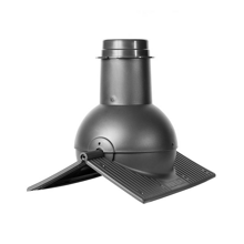 Коньковый вентиль Krovent Pipe-Cone (365×280 мм) Серый
