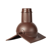 Коньковый вентиль Krovent Pipe-Cone (365×280 мм) Коричневый